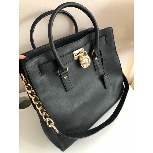 Michael Kors Large Saffiano Leather Hamilton Tote - Picture 2 of 13